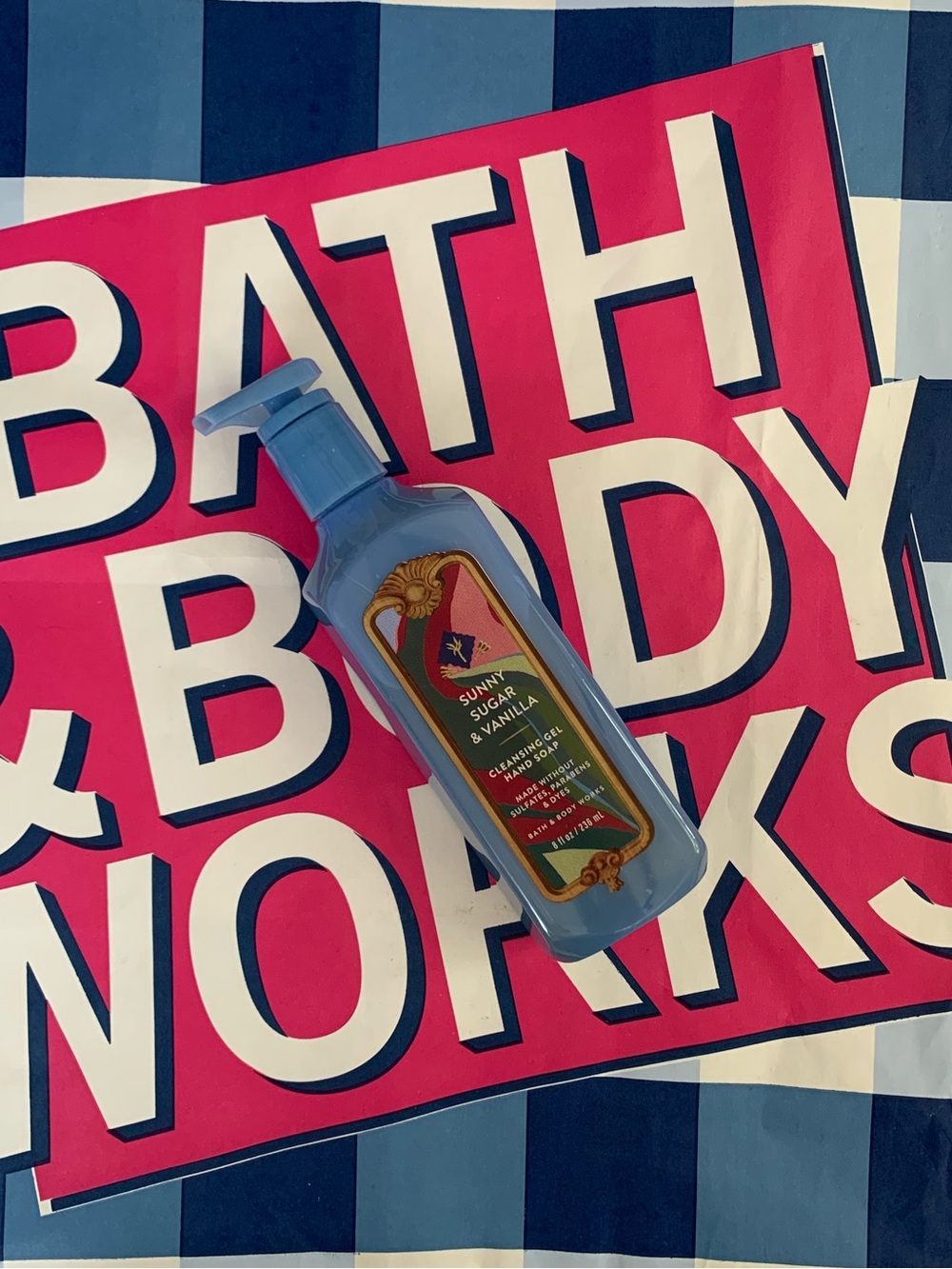 NWT Bath & Body Works Sunny Sugar & Vanilla Cleansing Gel Hand Soap